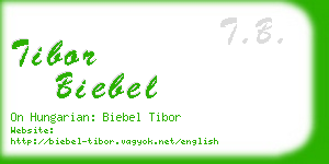 tibor biebel business card
